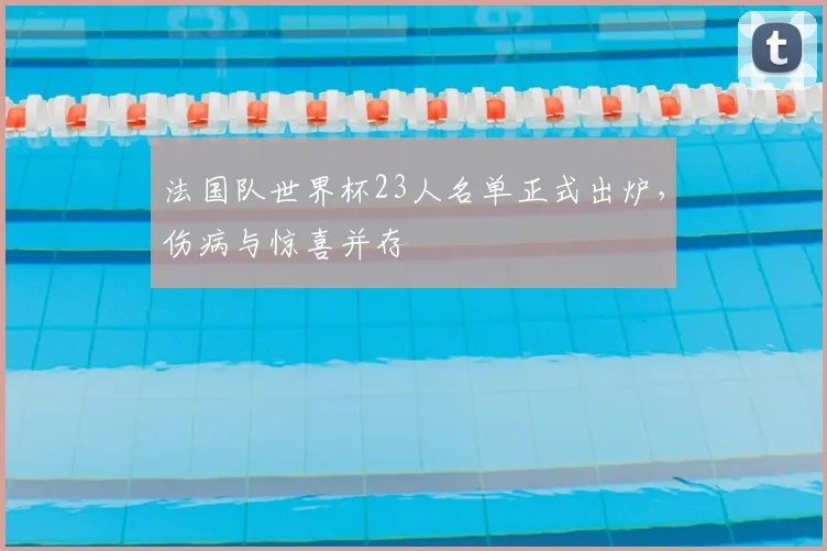 法国队世界杯23人名单正式出炉，伤病与惊喜并存